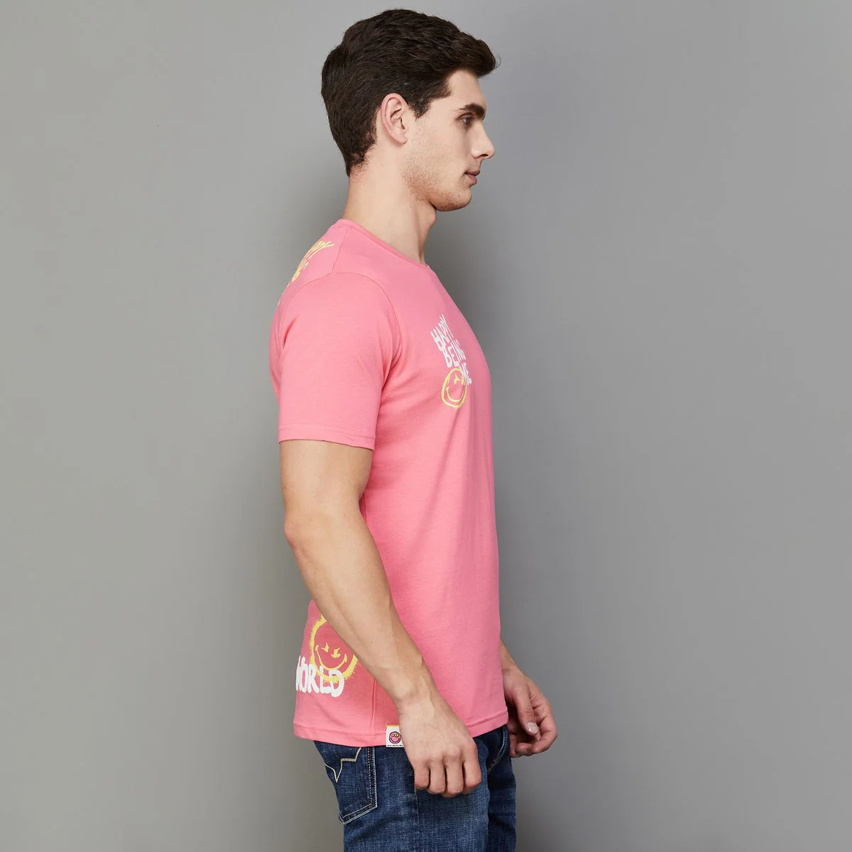 SmileyWorld Men Back Printed T-Shirt - Image 2