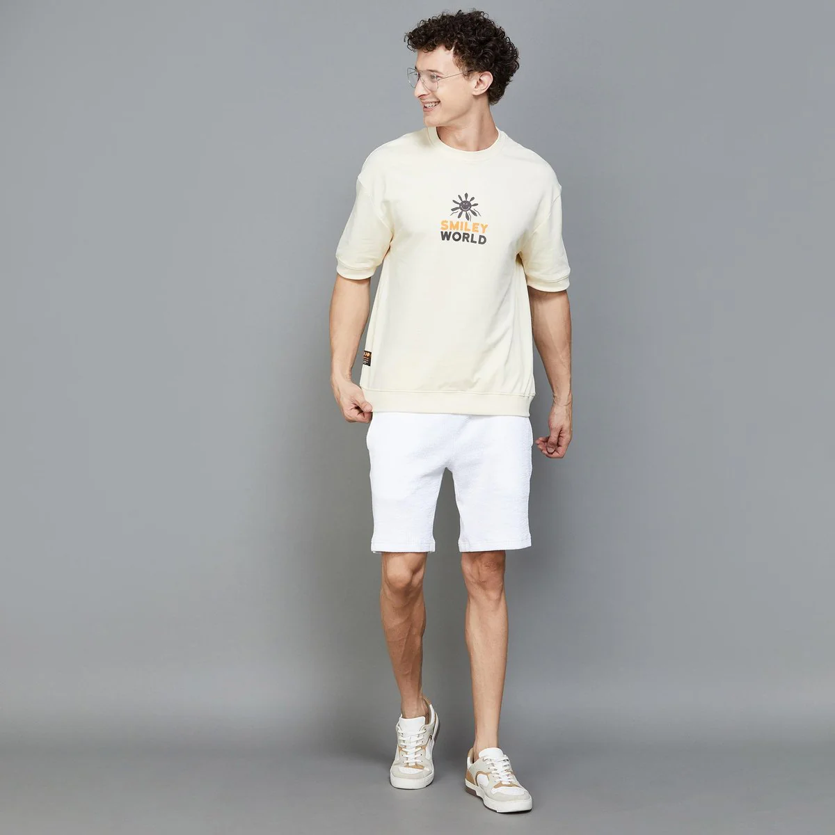 SmileyWorld Men Brand Printed Regular Fit T-Shirt - Image 2