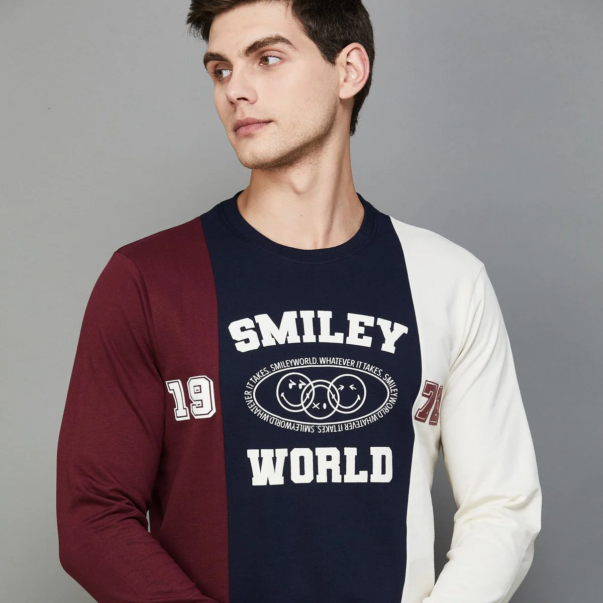SmileyWorld Men Colourblock T-shirt - Image 10