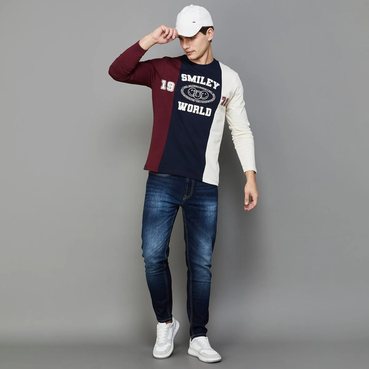 SmileyWorld Men Colourblock T-shirt - Image 9