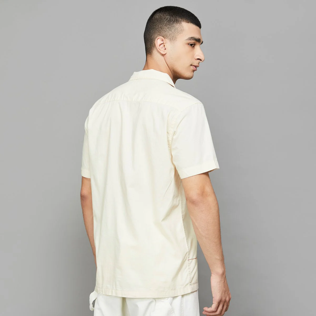 SmileyWorld Men Embroidered Regular Fit Casual Shirt - Image 6