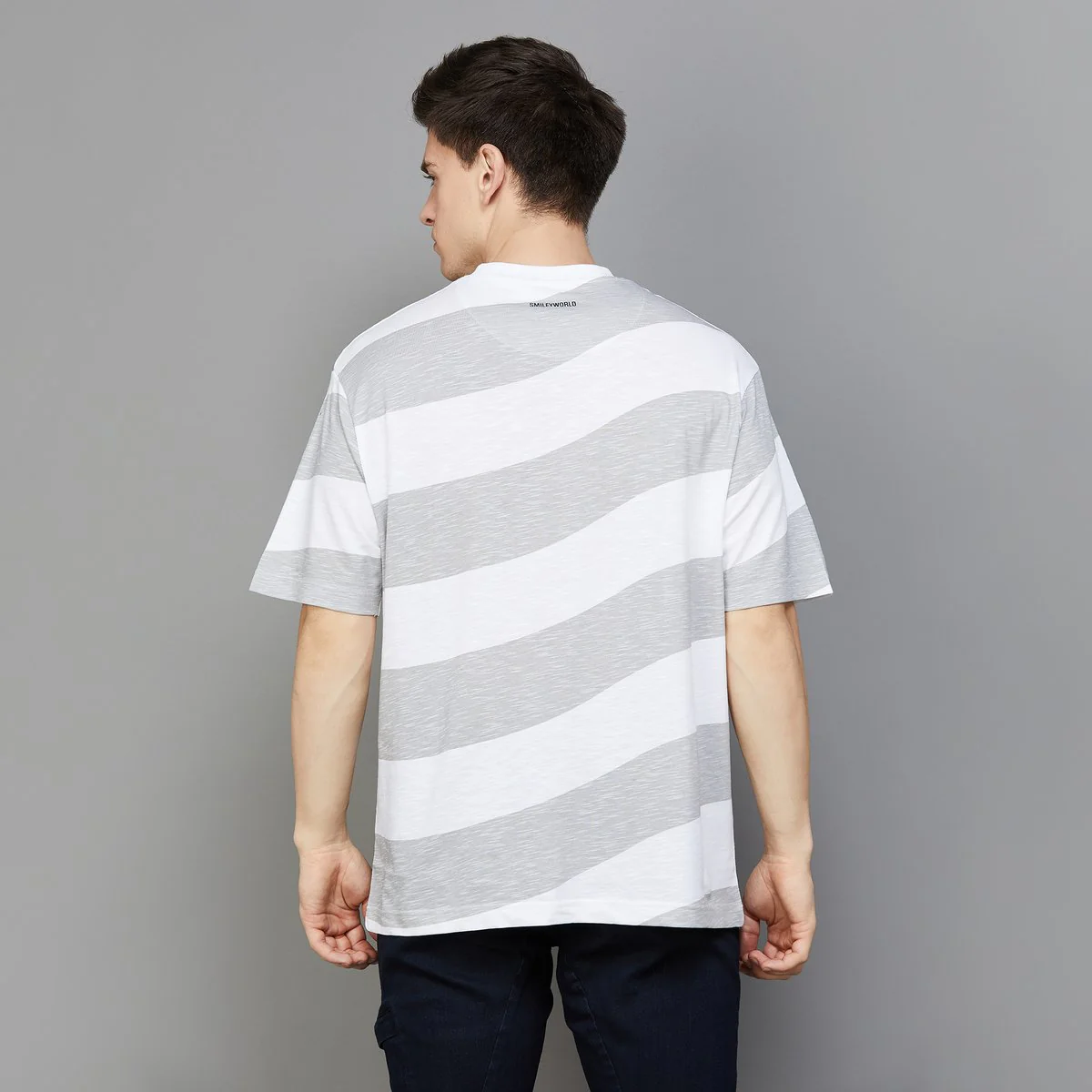 SmileyWorld Men Graphic Print Regular Fit T-Shirt - Image 2