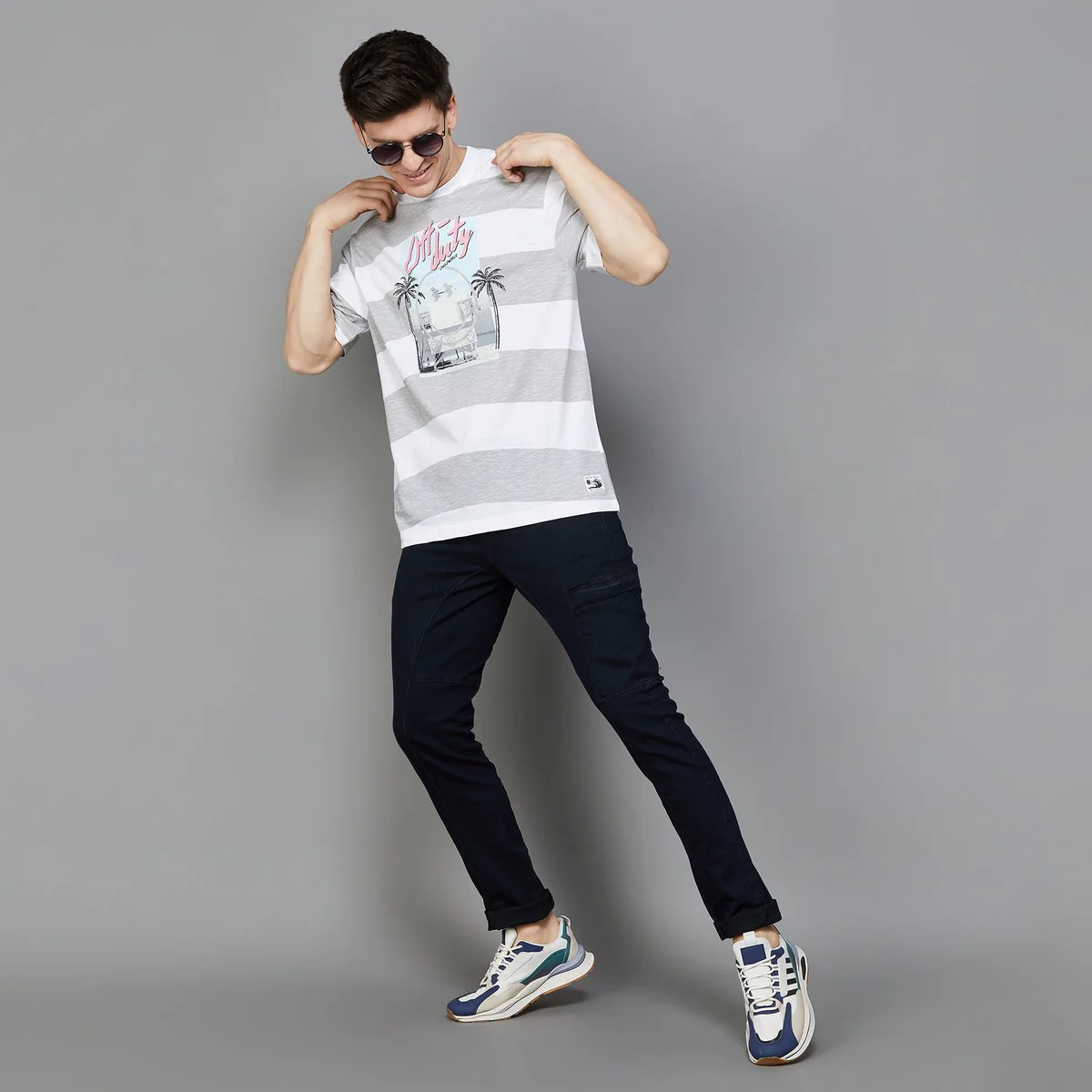 SmileyWorld Men Graphic Print Regular Fit T-Shirt - Image 6