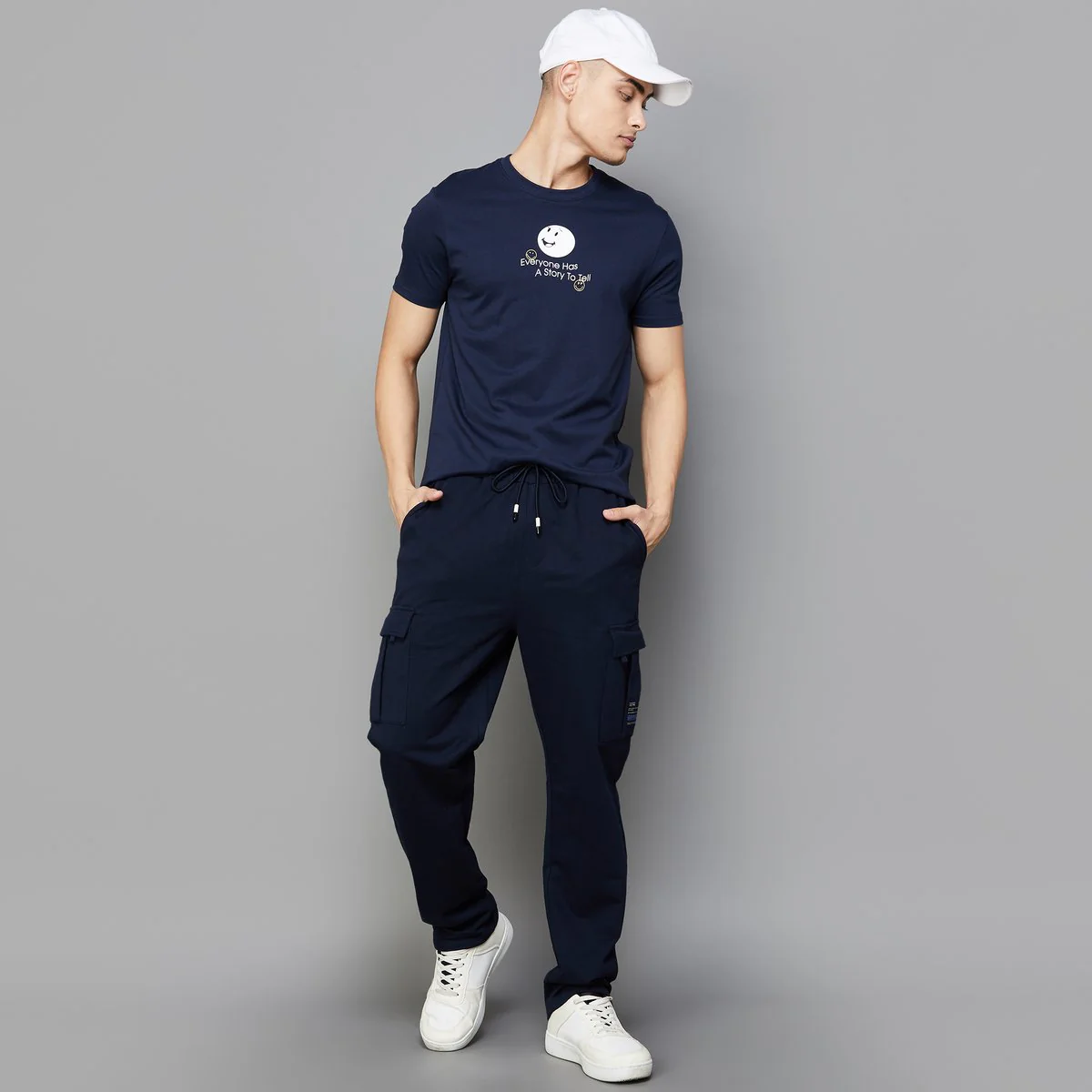 SmileyWorld Men Graphic Print Slim Fit T-Shirt - Image 2