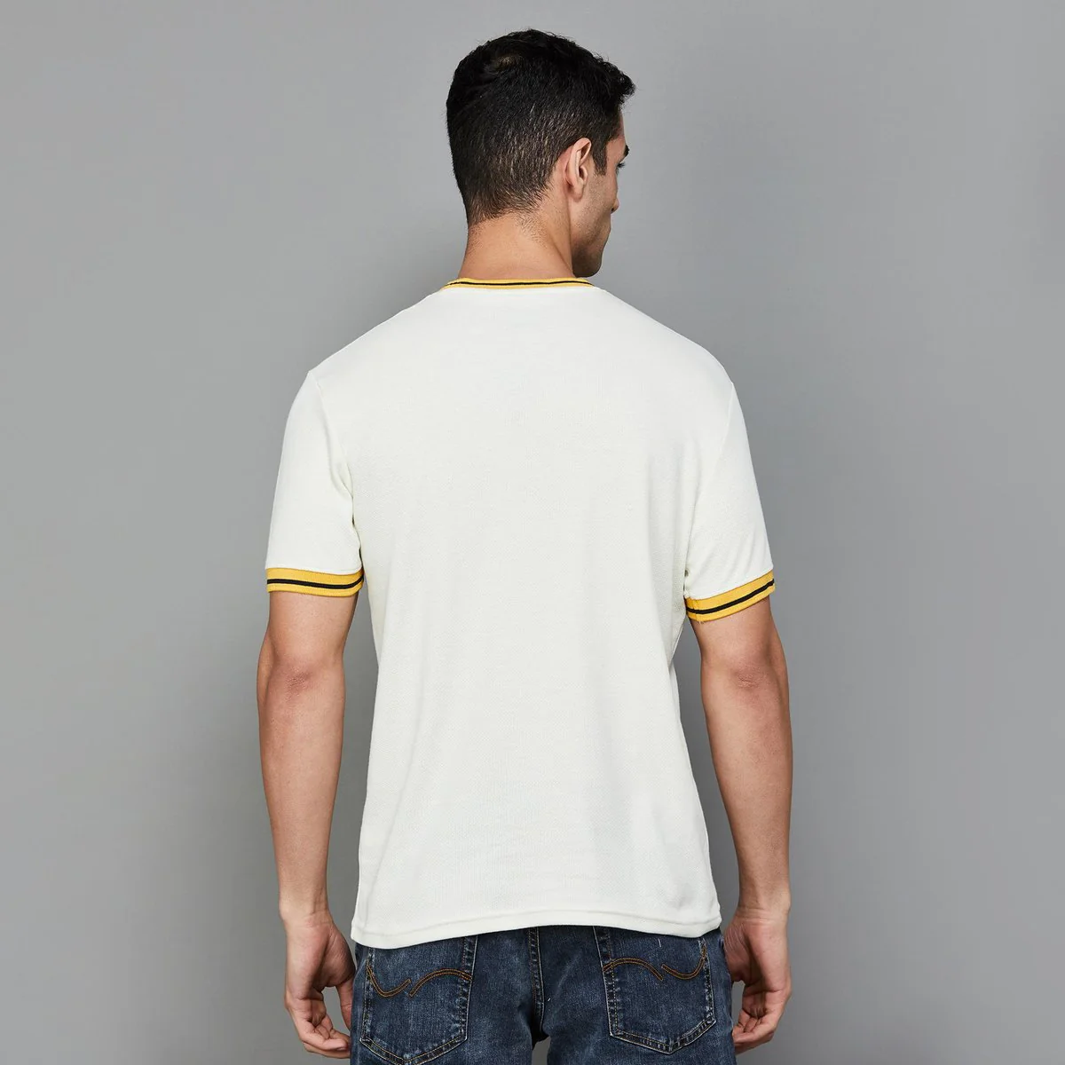 SmileyWorld Men Graphic Printed Regular Fit T-Shirt - Image 5