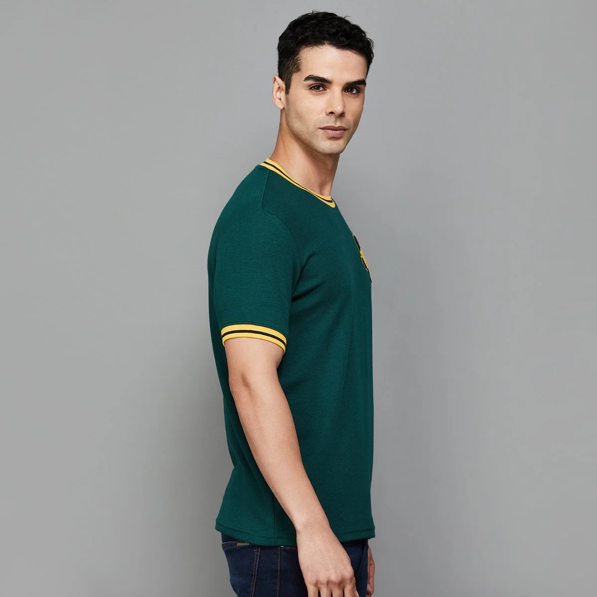 SmileyWorld Men Graphic Printed Regular Fit T-Shirt - Image 5