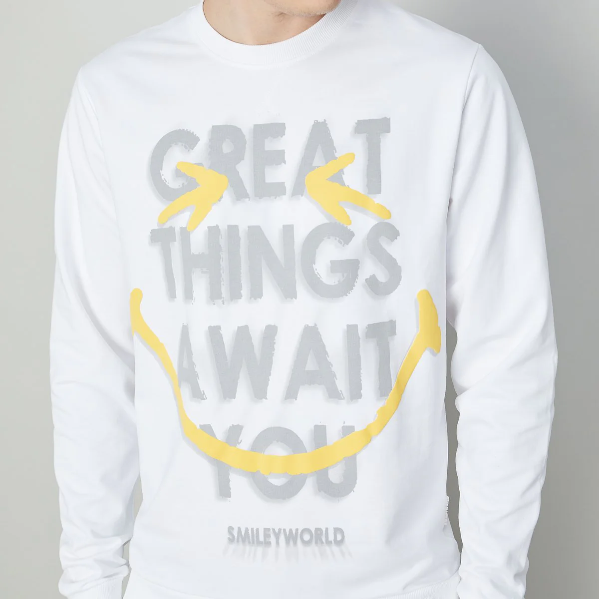 SmileyWorld Men Graphic Printed Sweatshirt - Image 4