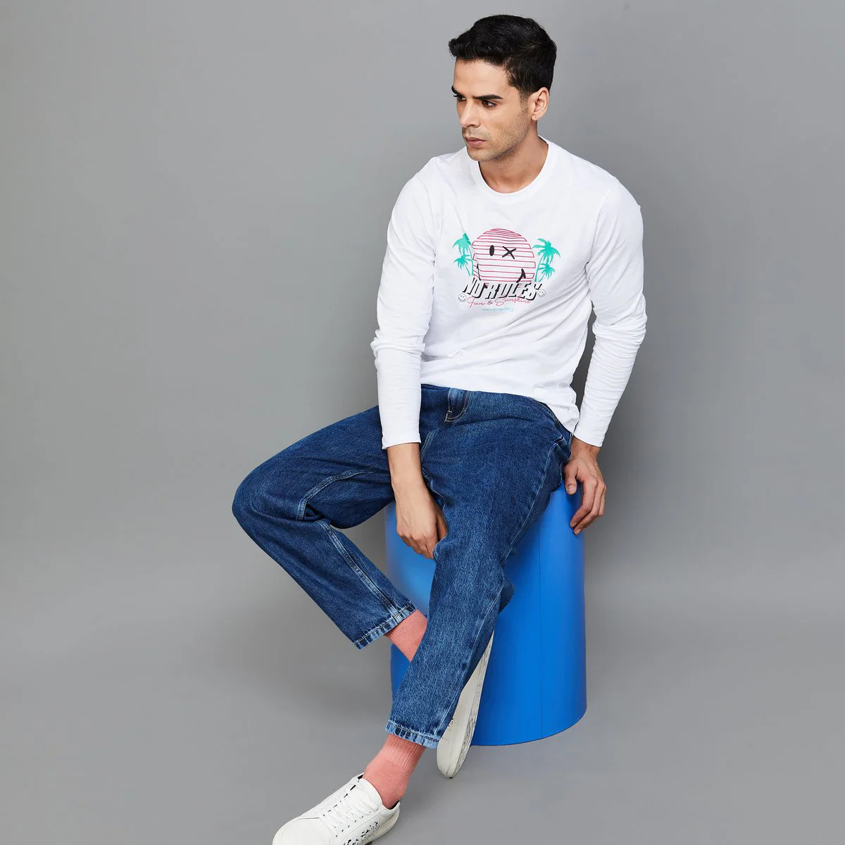 SmileyWorld Men Graphic Printed T-Shirt - Image 2