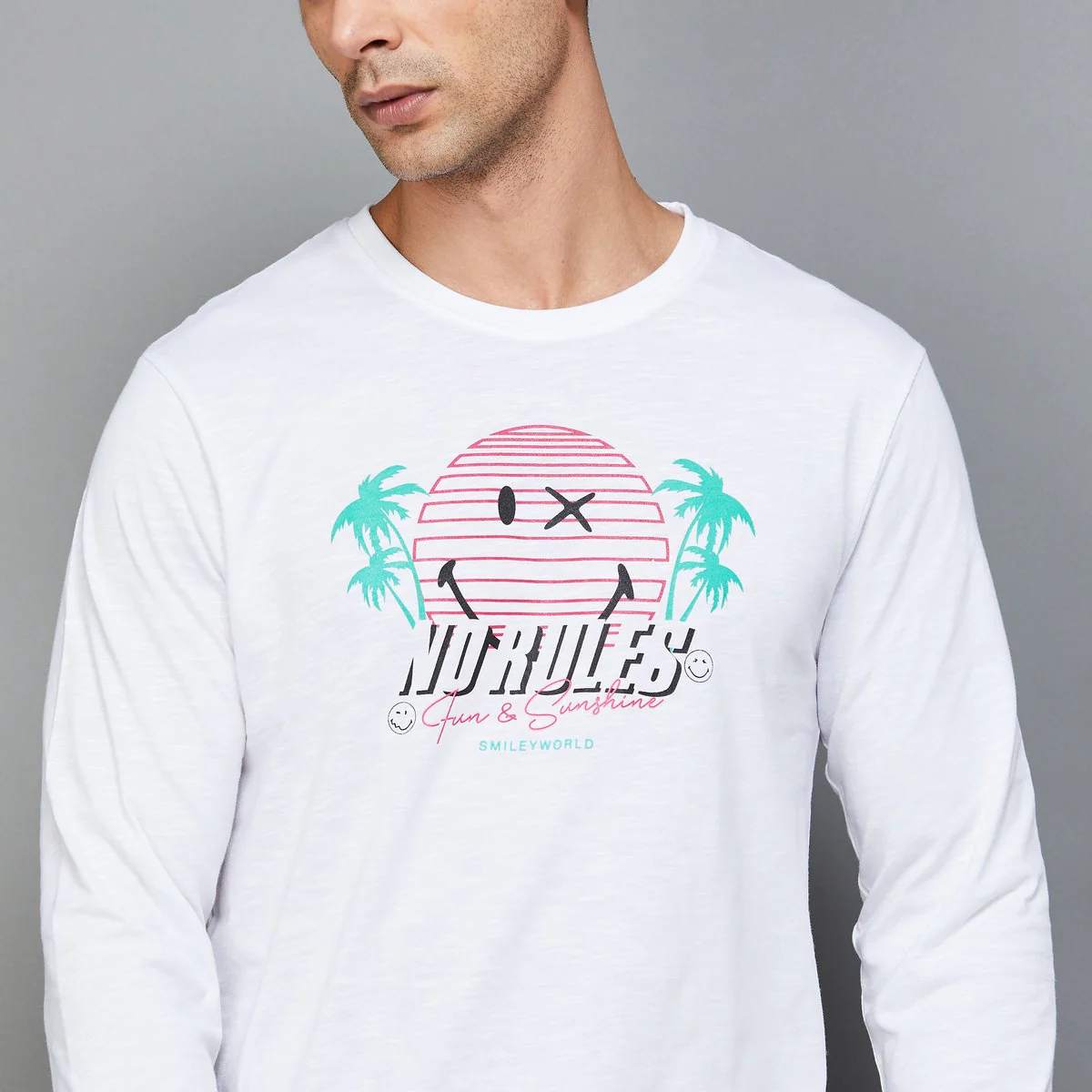SmileyWorld Men Graphic Printed T-Shirt - Image 4