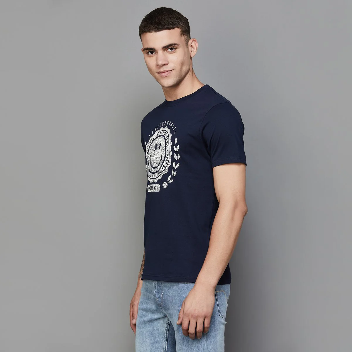 SmileyWorld Men Graphic Printed T-Shirt - Image 3