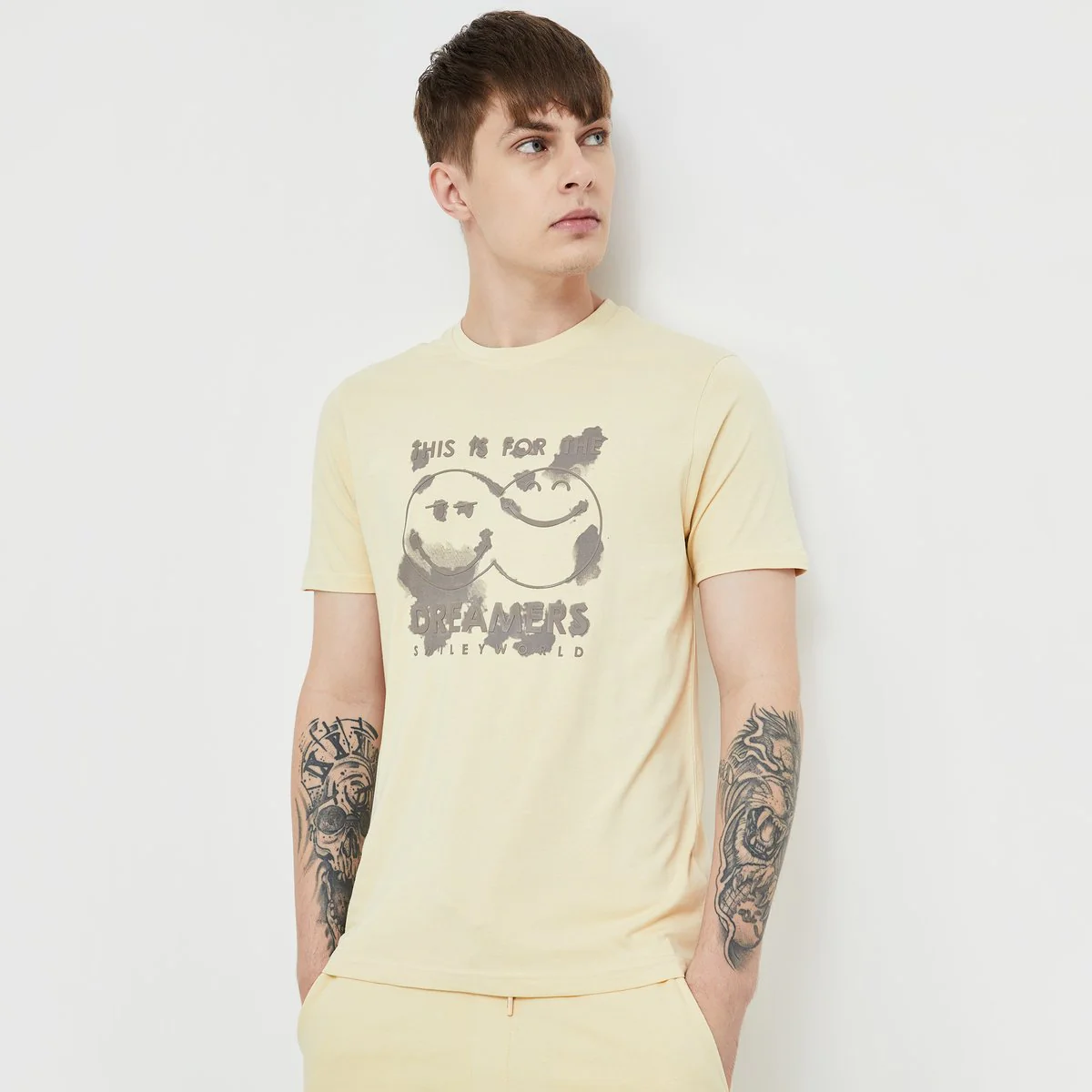 SmileyWorld Men Graphic Printed T-Shirt - Image 3