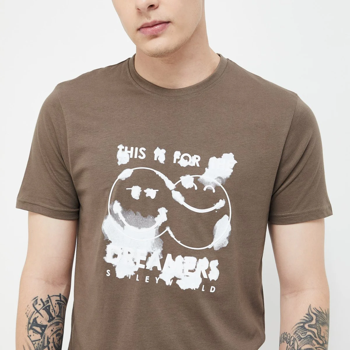 SmileyWorld Men Graphic Printed T-Shirt - Image 2