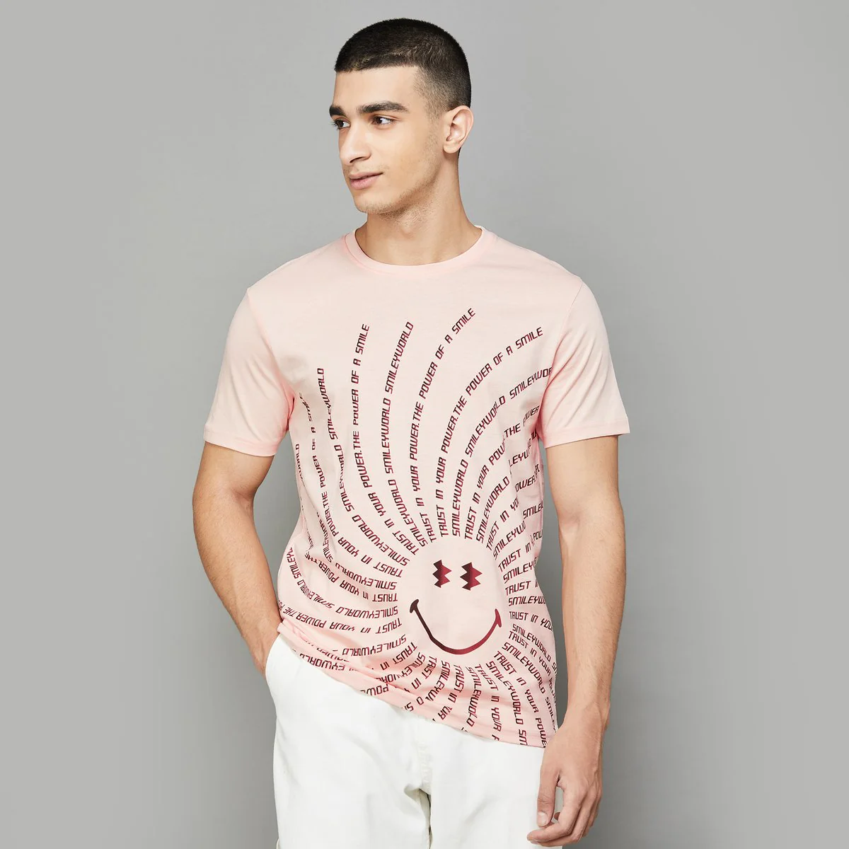 SmileyWorld Men Graphic Printed T-Shirt