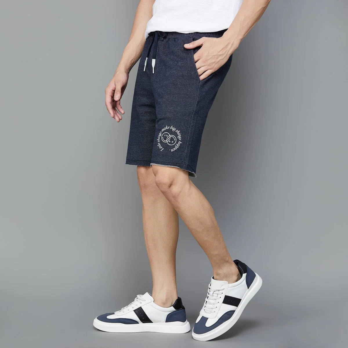SmileyWorld Men Logo Printed Shorts - Image 3