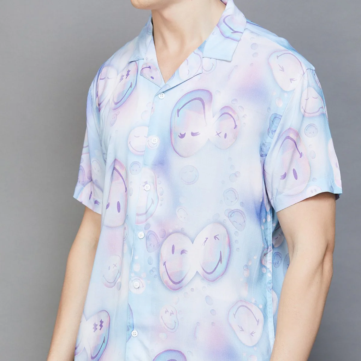 SmileyWorld Men Printed Casual Shirt - Image 3