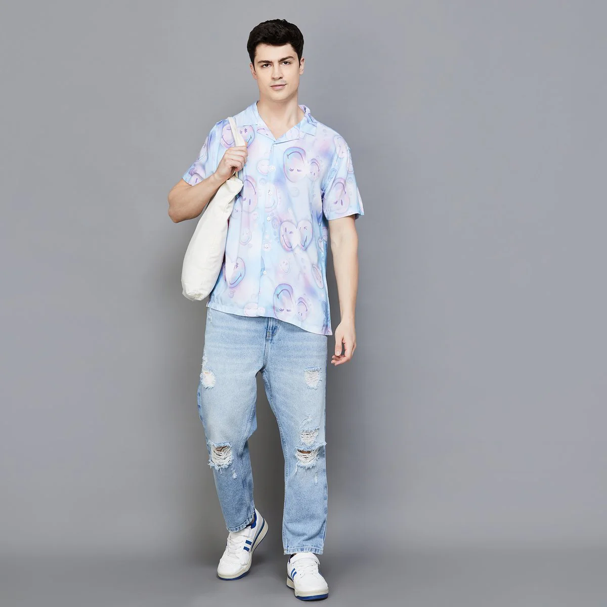 SmileyWorld Men Printed Casual Shirt - Image 4