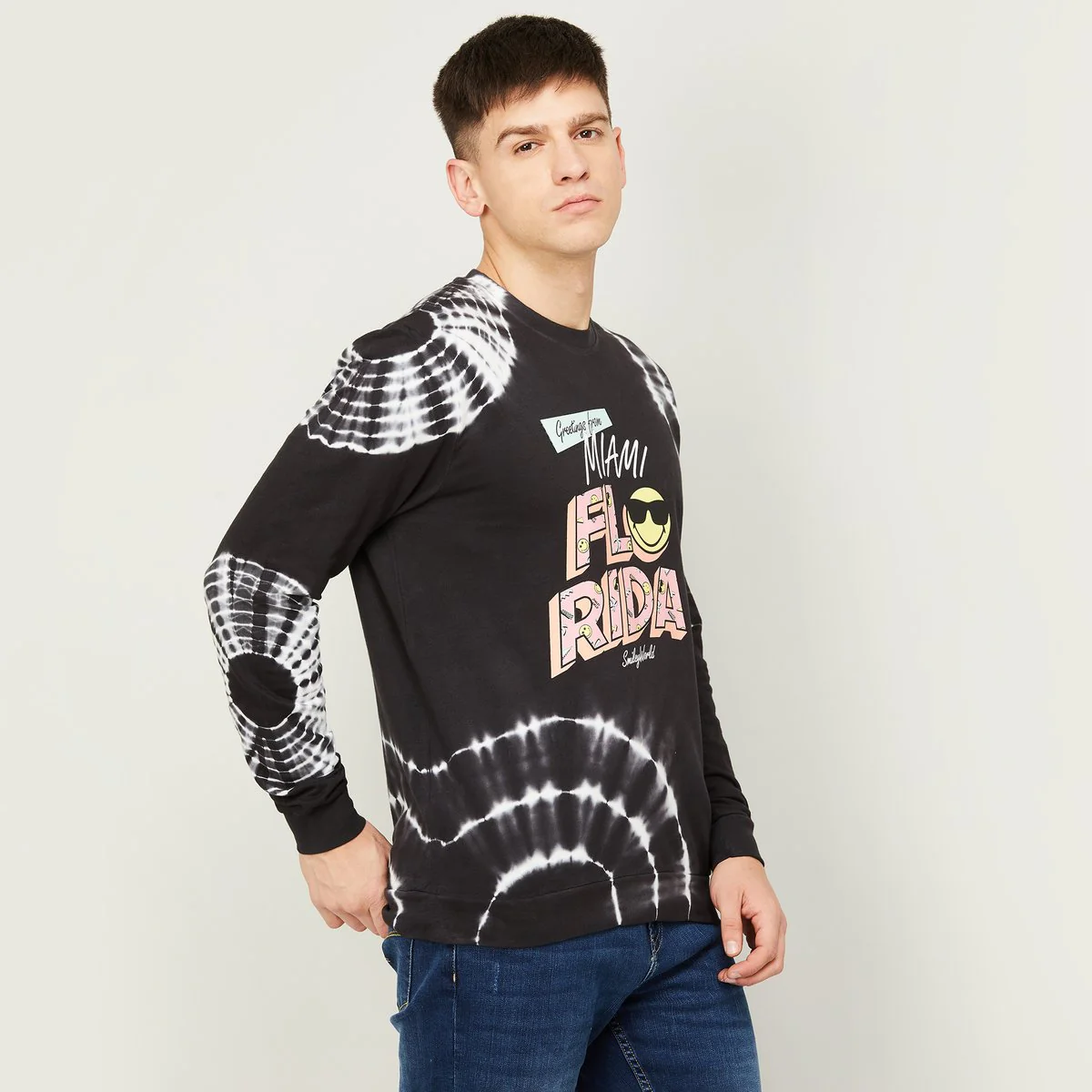 SmileyWorld Men Printed Crew Neck Sweatshirt - Image 5