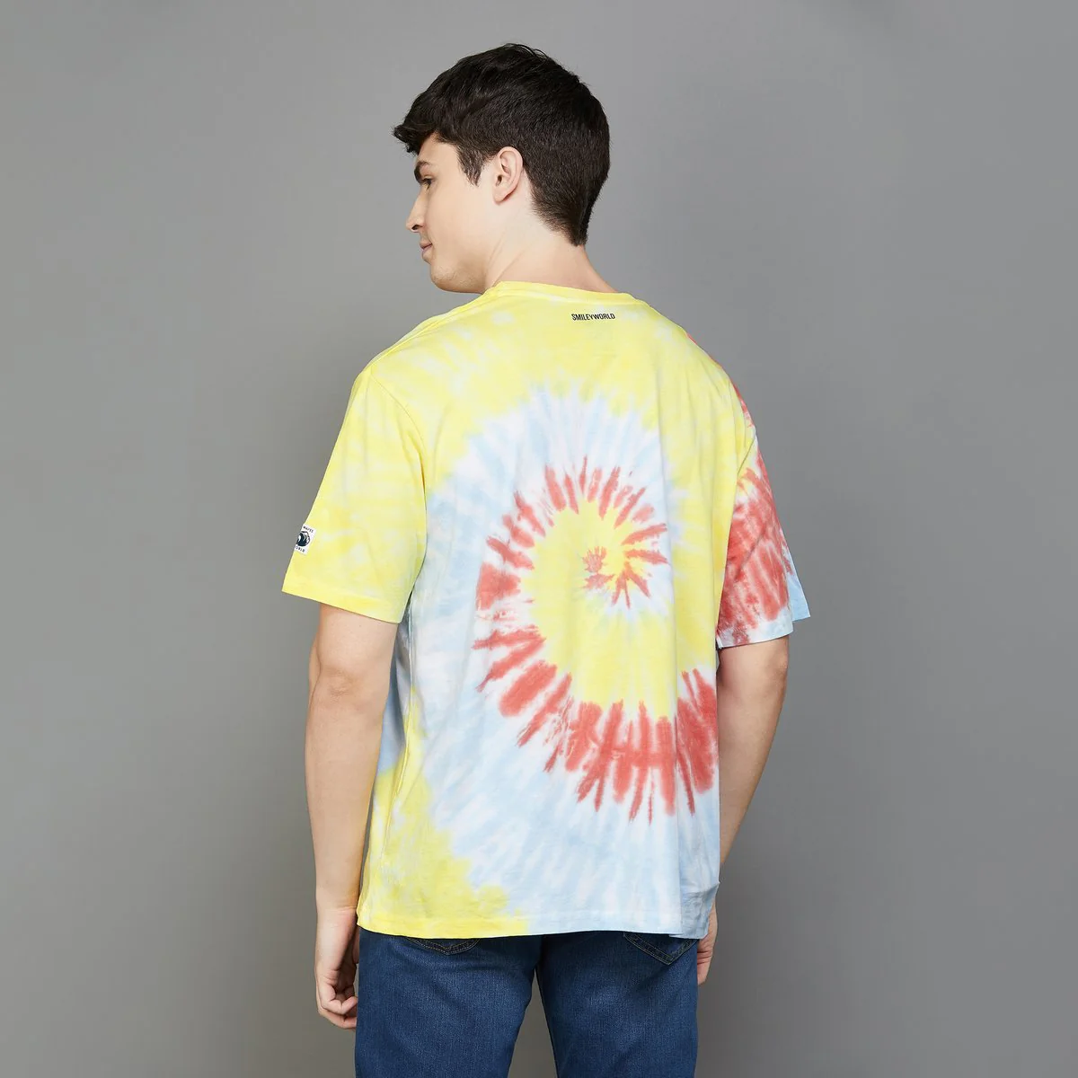 SmileyWorld Men Printed Crew Neck T-Shirt - Image 2