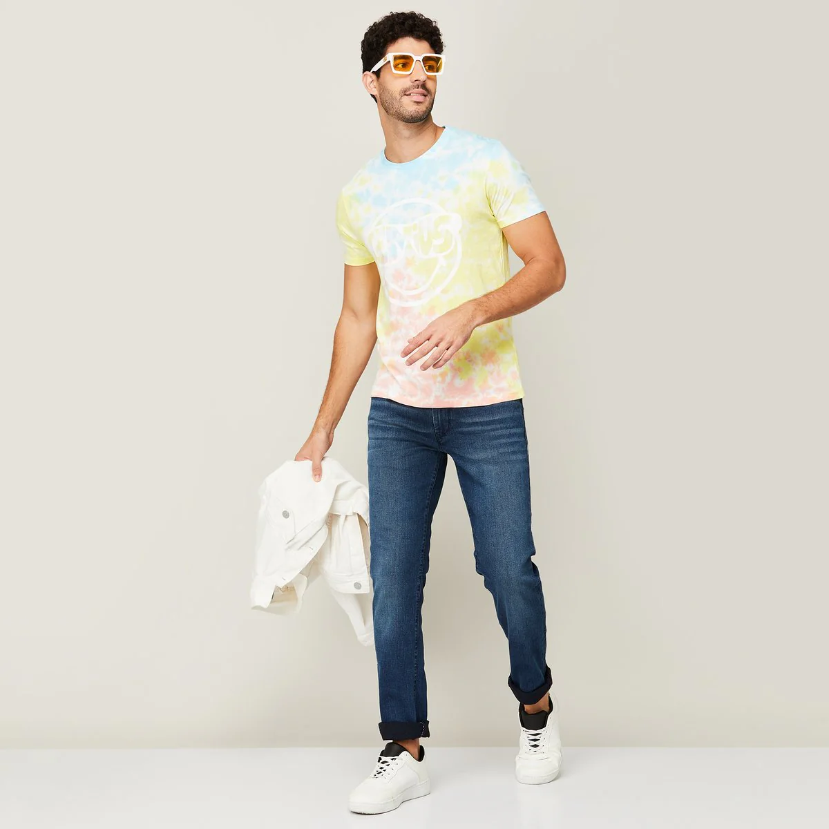 SmileyWorld Men Printed Crew Neck T-Shirt - Image 2