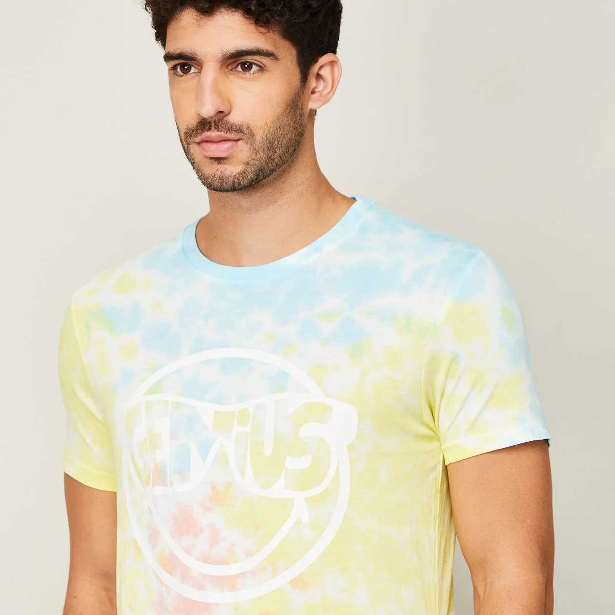 SmileyWorld Men Printed Crew Neck T-Shirt - Image 4