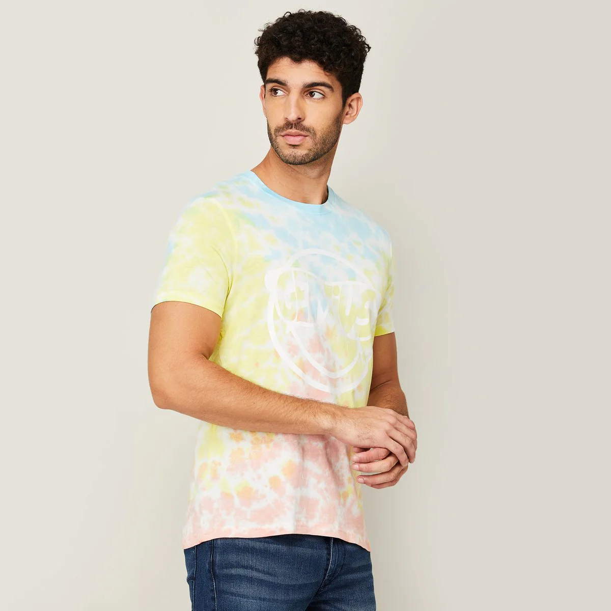 SmileyWorld Men Printed Crew Neck T-Shirt - Image 5