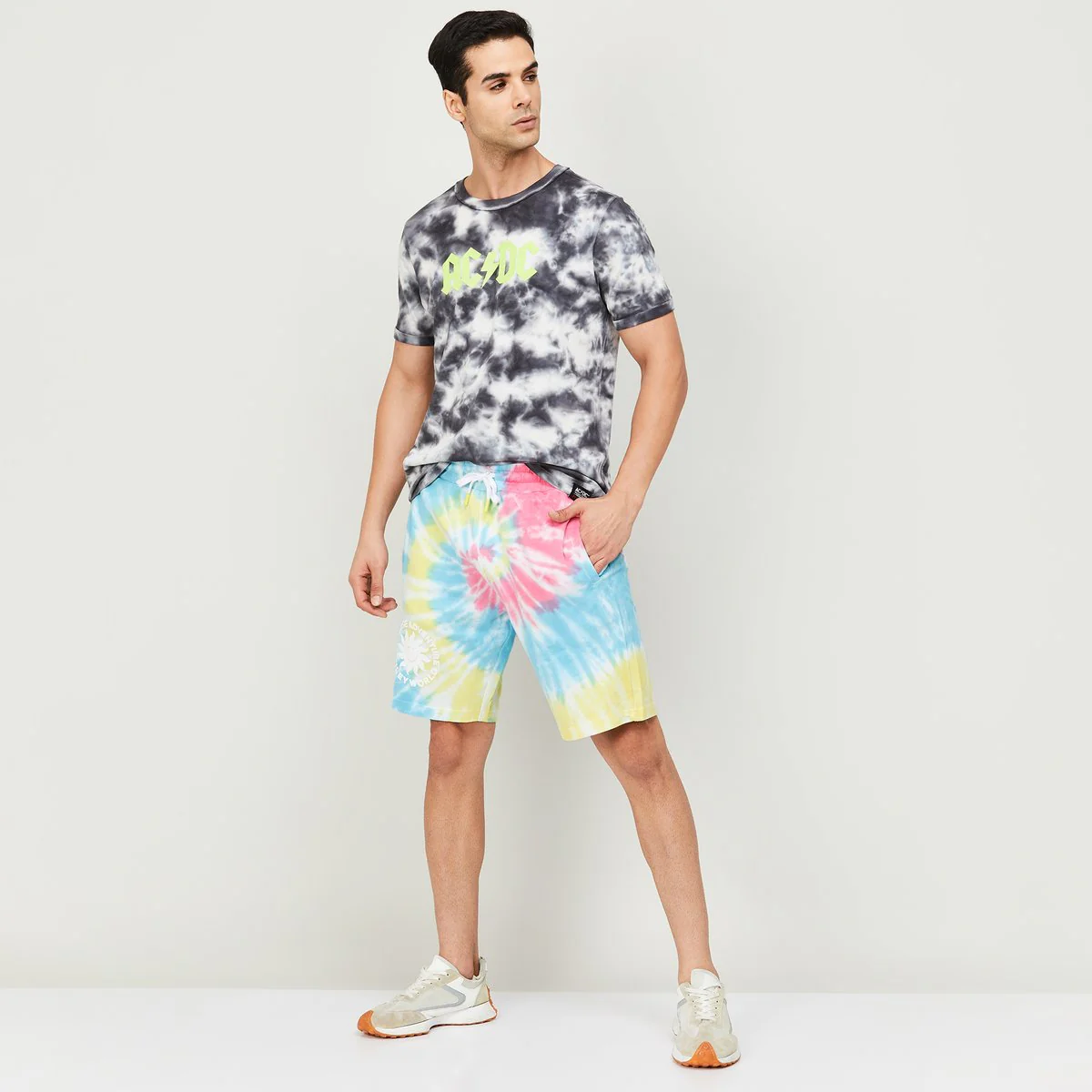 SmileyWorld Men Printed Elasticated Shorts