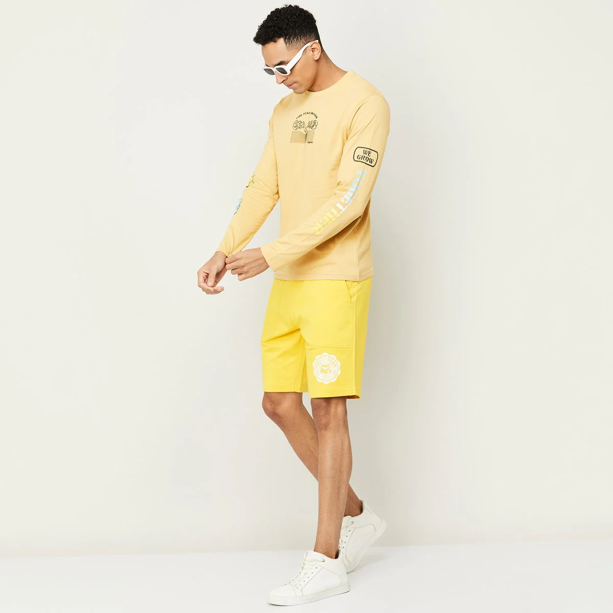 SmileyWorld Men Printed Full Sleeves Regular Fit T-Shirt - Image 5