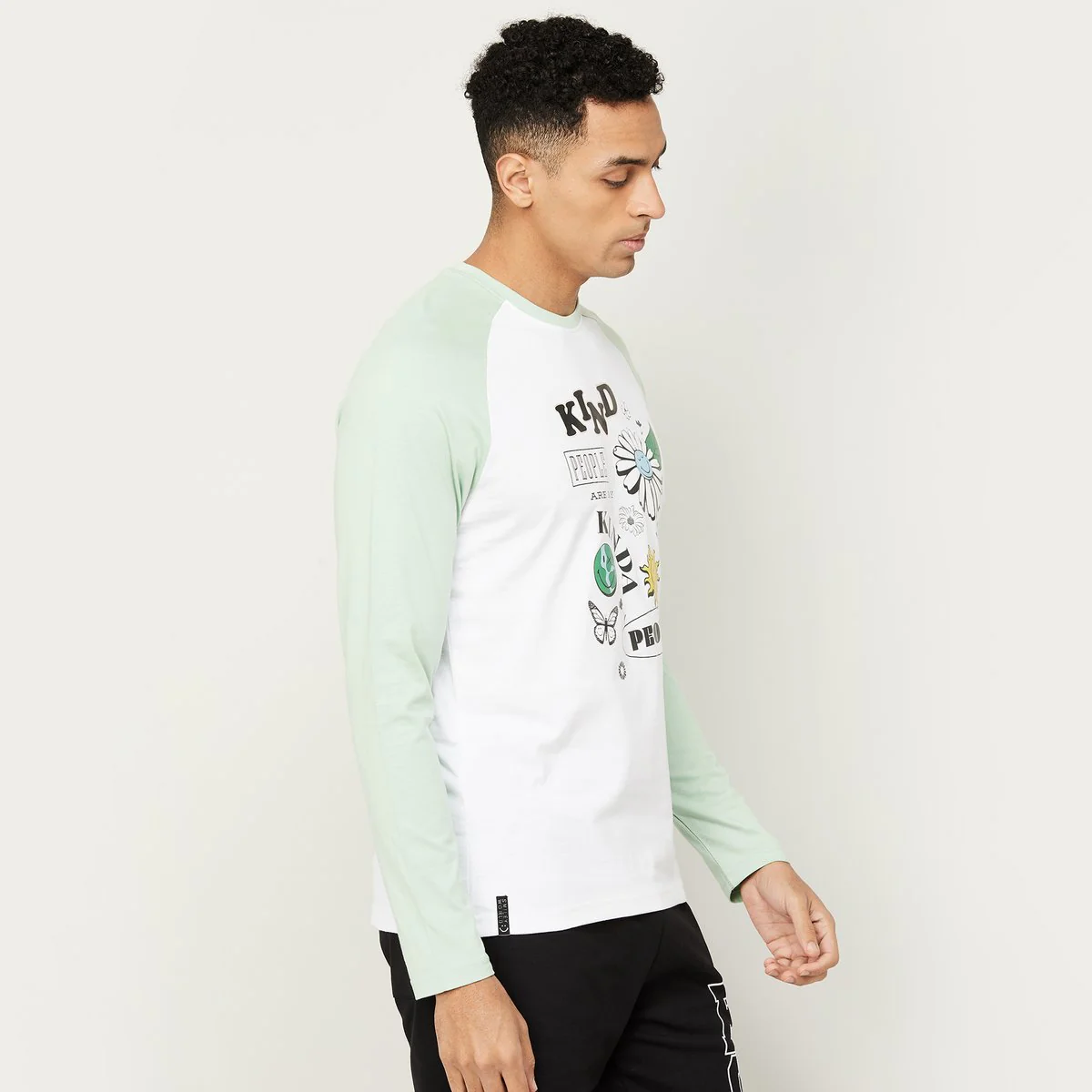 SmileyWorld Men Printed Full Sleeves Regular Fit T-Shirt - Image 2