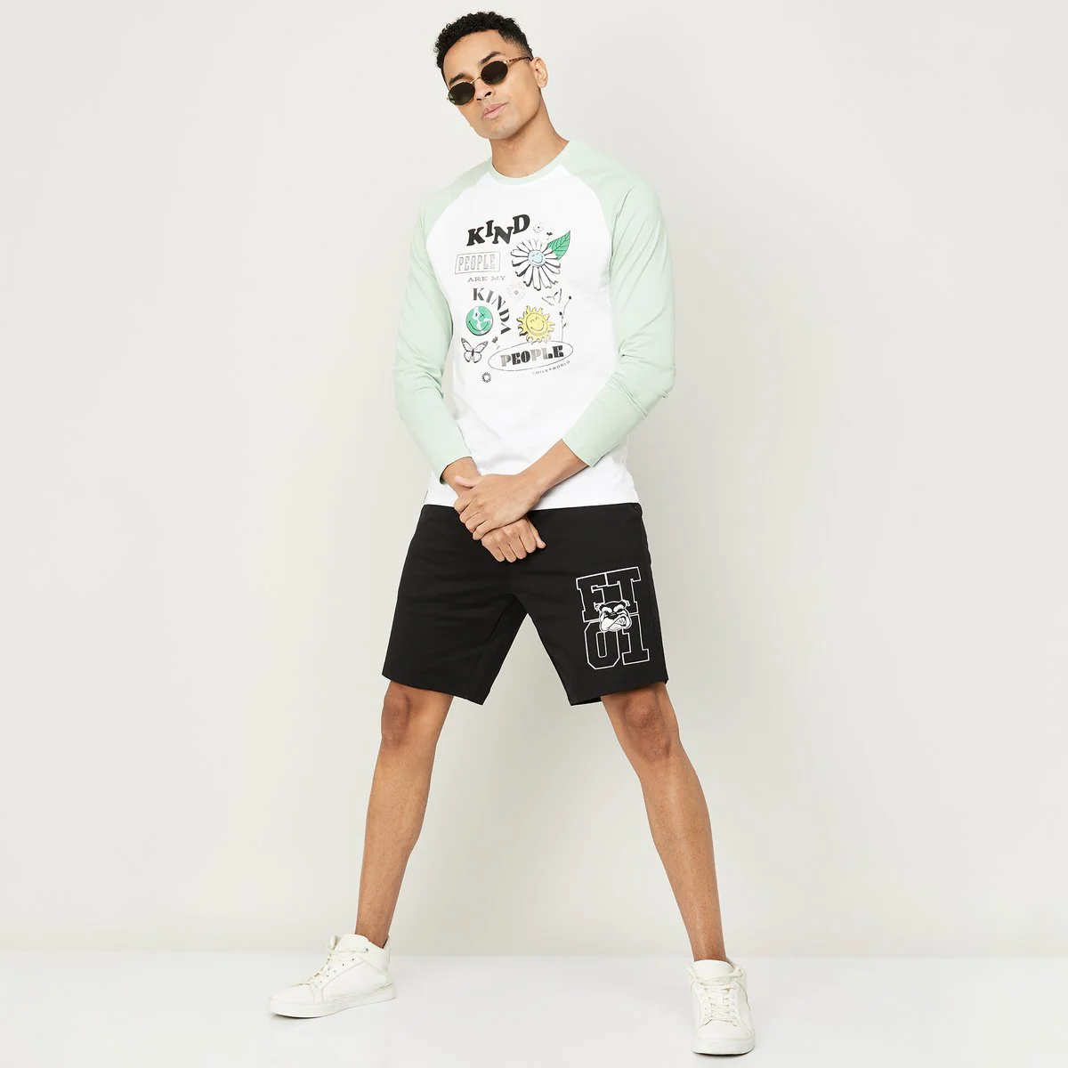 SmileyWorld Men Printed Full Sleeves Regular Fit T-Shirt - Image 5