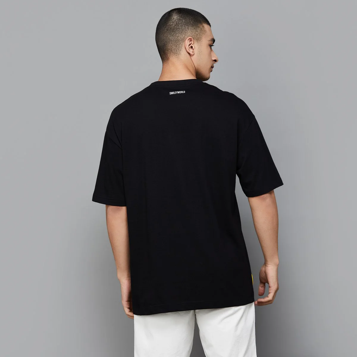 SmileyWorld Men Printed Oversized T-Shirt - Image 5