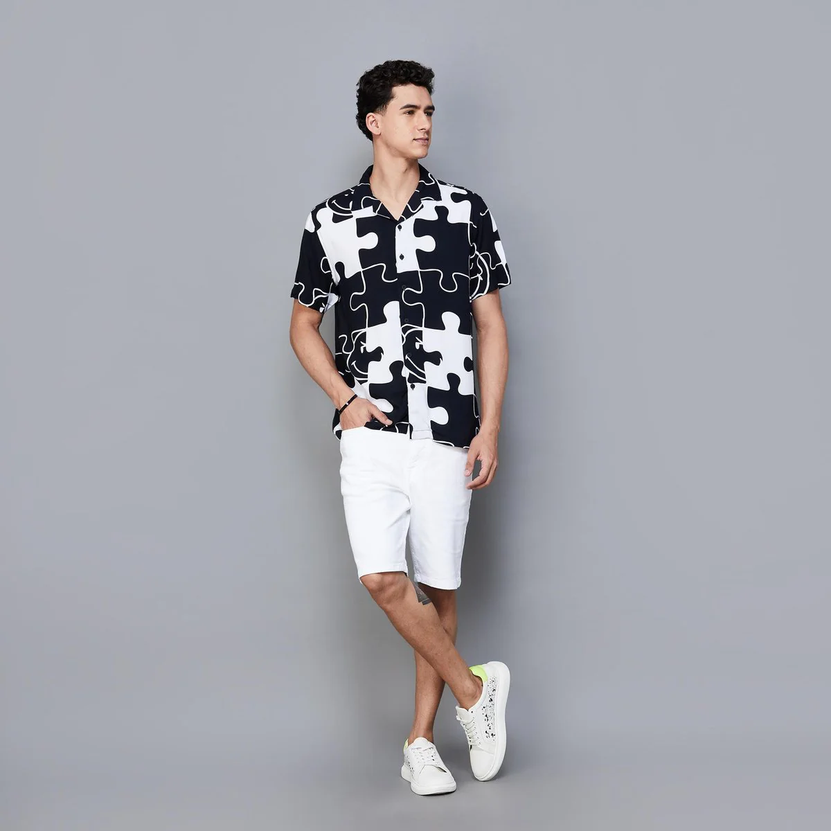 SmileyWorld Men Printed Regular Fit Shirt - Image 2