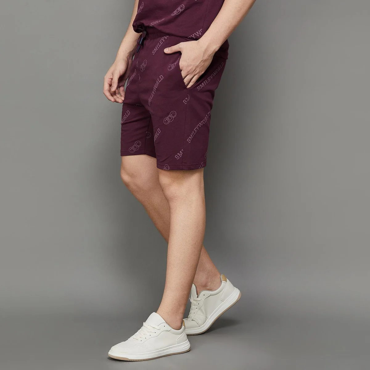 SmileyWorld Men Printed Regular Fit Shorts - Image 3