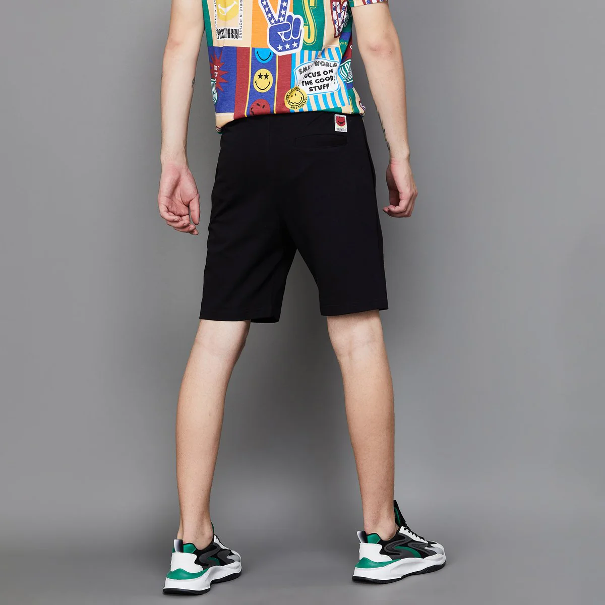 SmileyWorld Men Printed Regular Fit Shorts - Image 6