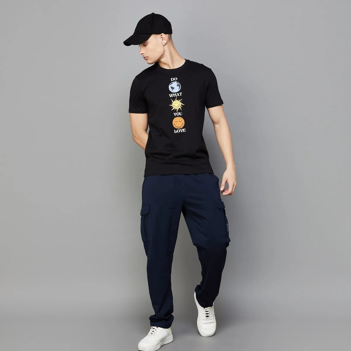 SmileyWorld Men Printed Regular Fit T-Shirt - Image 2