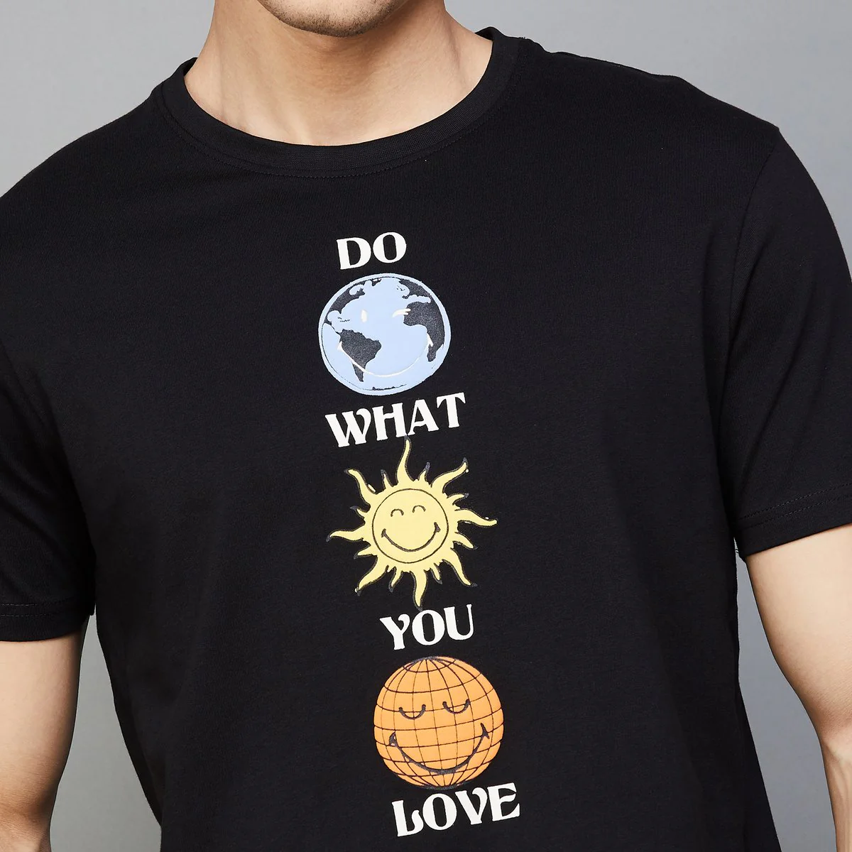SmileyWorld Men Printed Regular Fit T-Shirt - Image 4