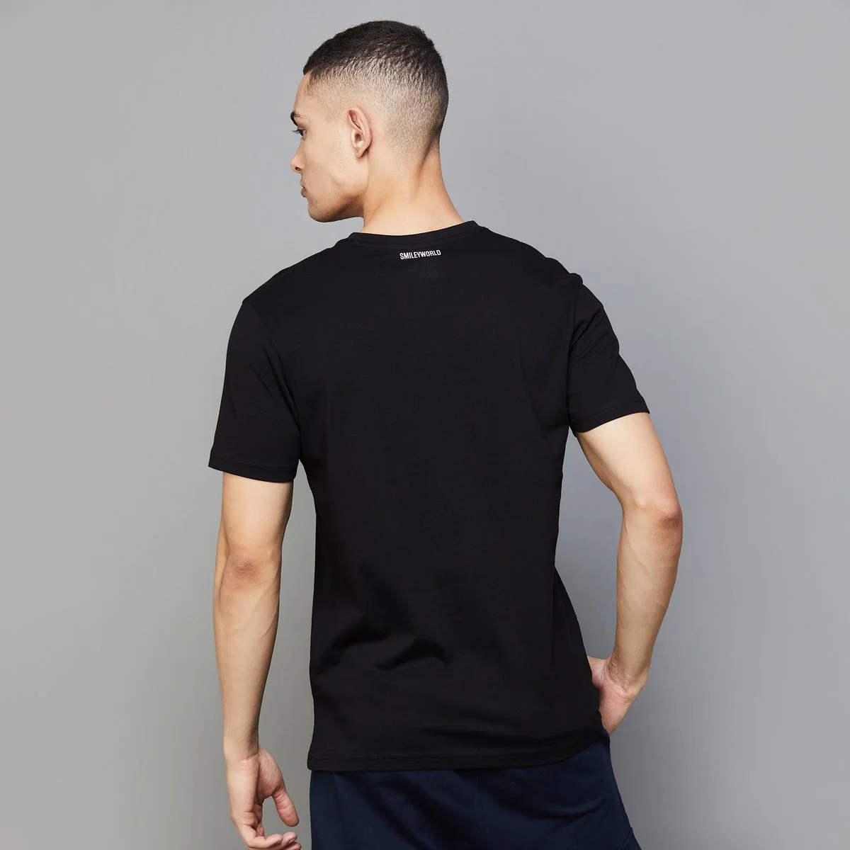 SmileyWorld Men Printed Regular Fit T-Shirt - Image 5