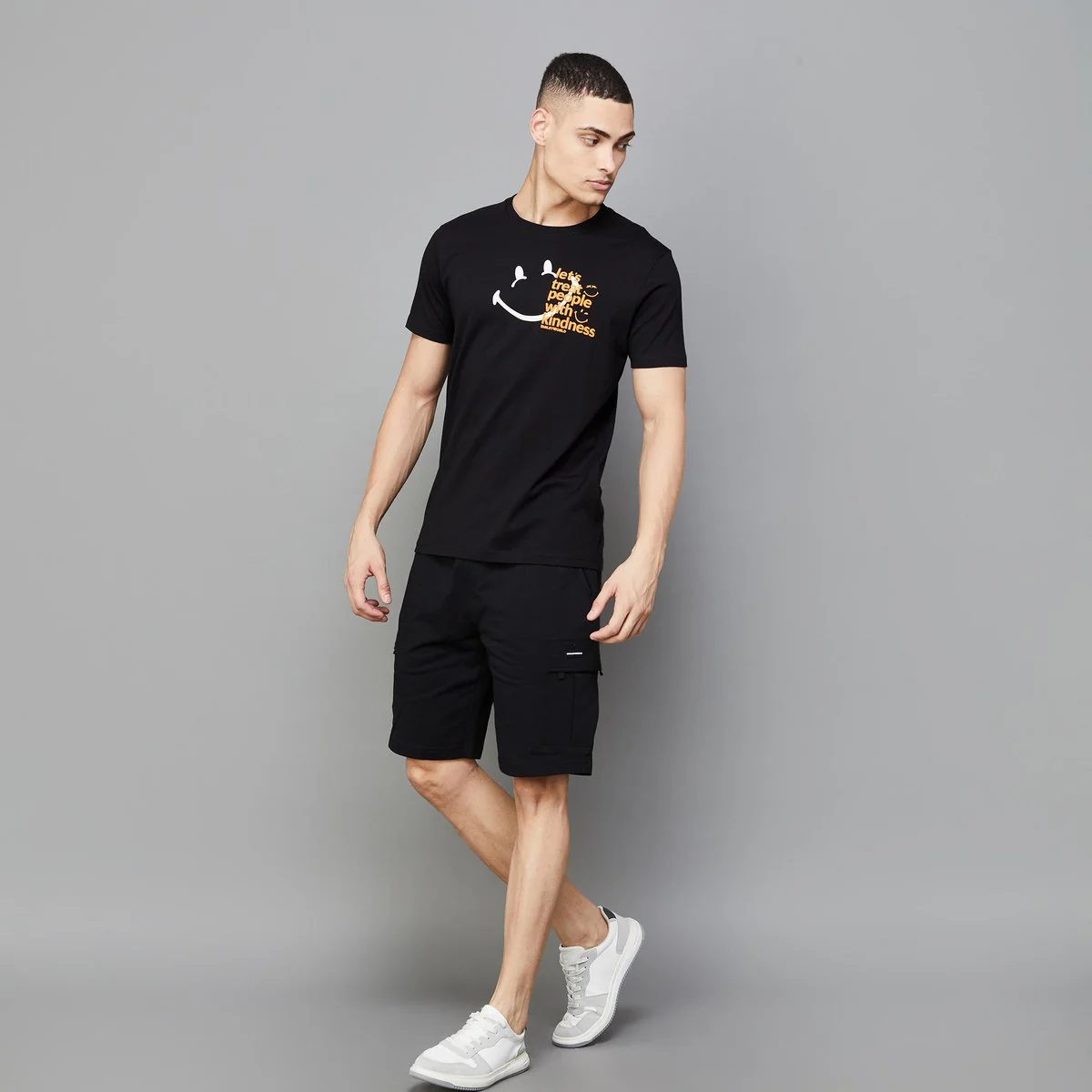 SmileyWorld Men Printed Regular Fit T-Shirt - Image 2