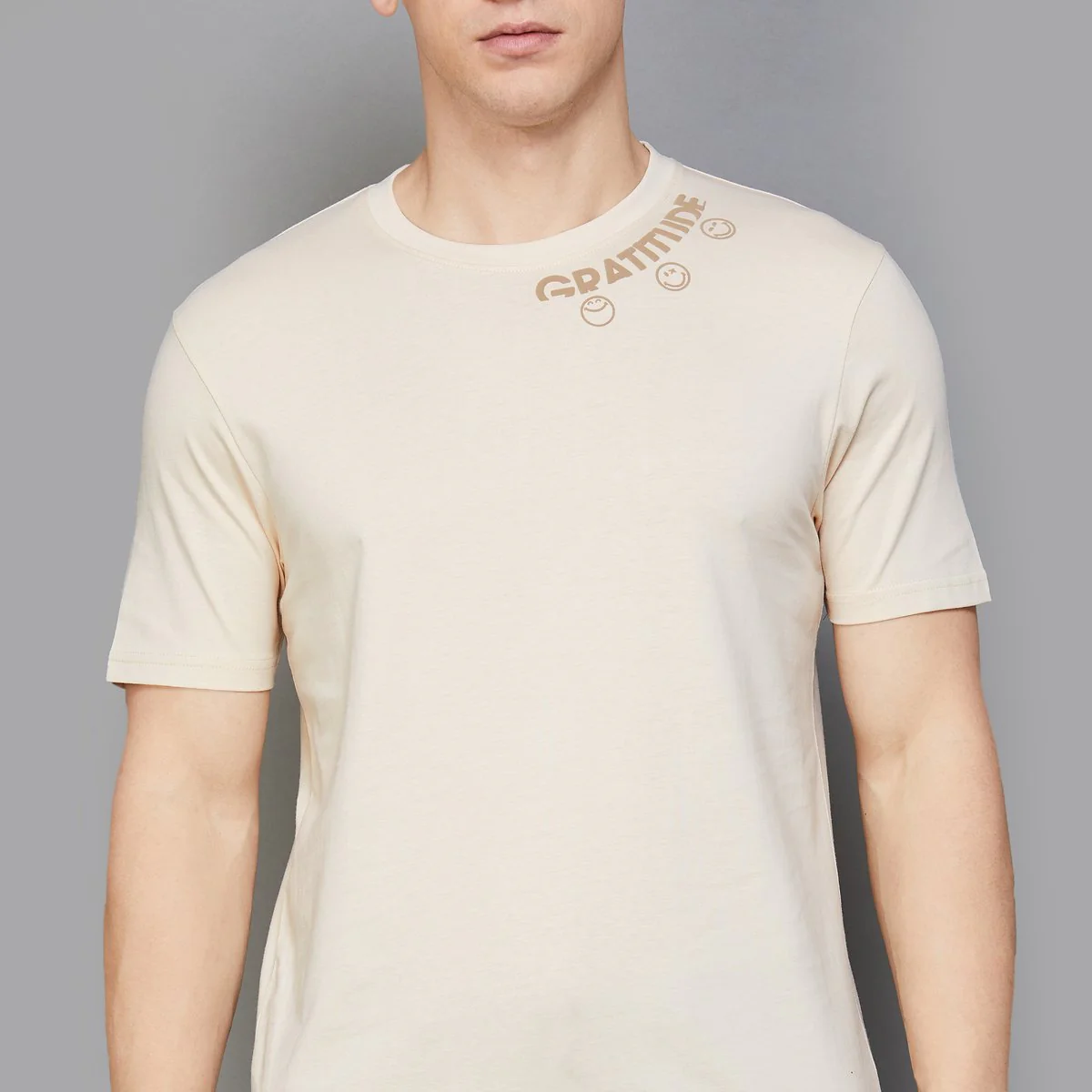 SmileyWorld Men Printed Regular Fit T-Shirt - Image 4