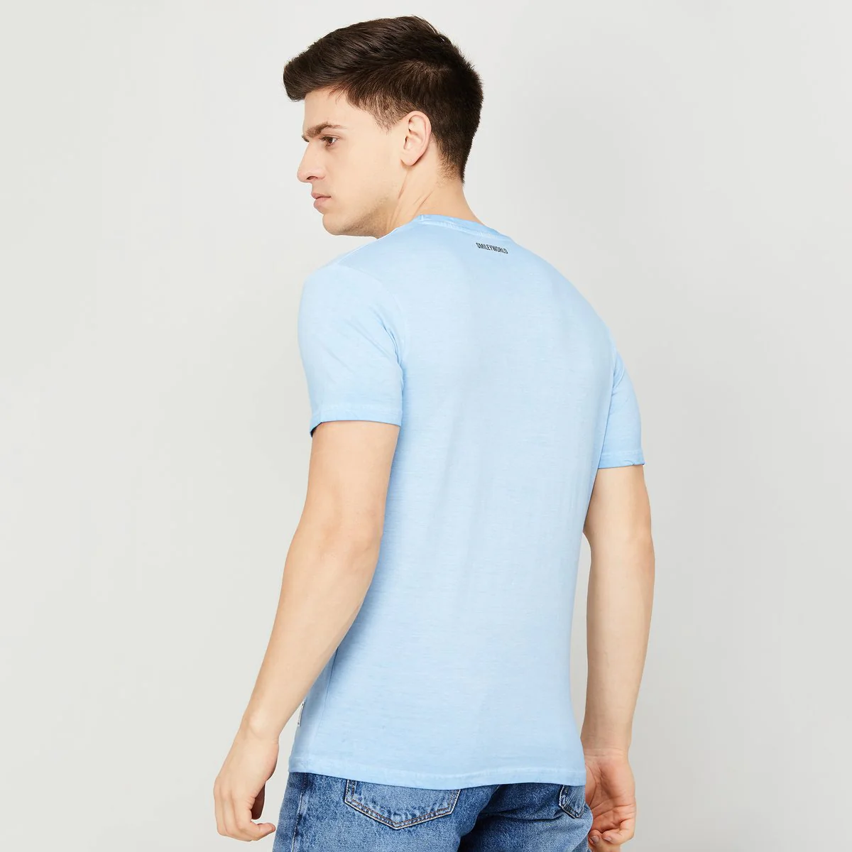 SmileyWorld Men Printed Regular Fit T-Shirt - Image 2