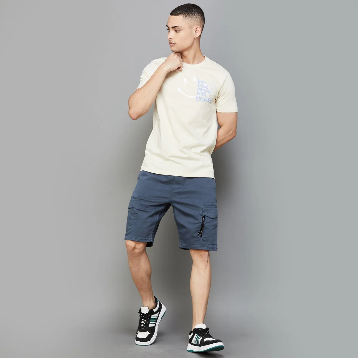 SmileyWorld Men Printed Regular Fit T-Shirt - Image 2