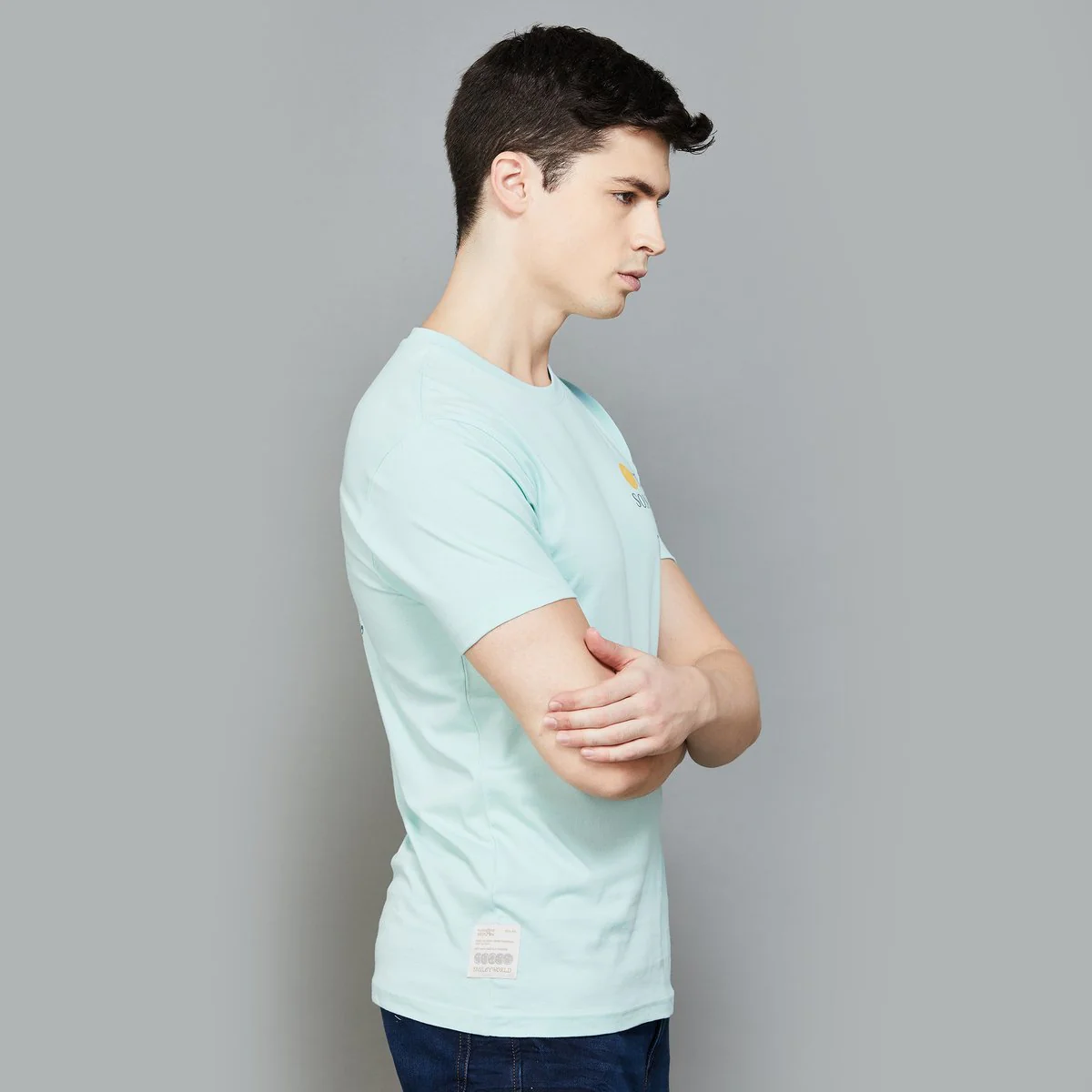 SmileyWorld Men Printed Regular Fit T-Shirt - Image 3