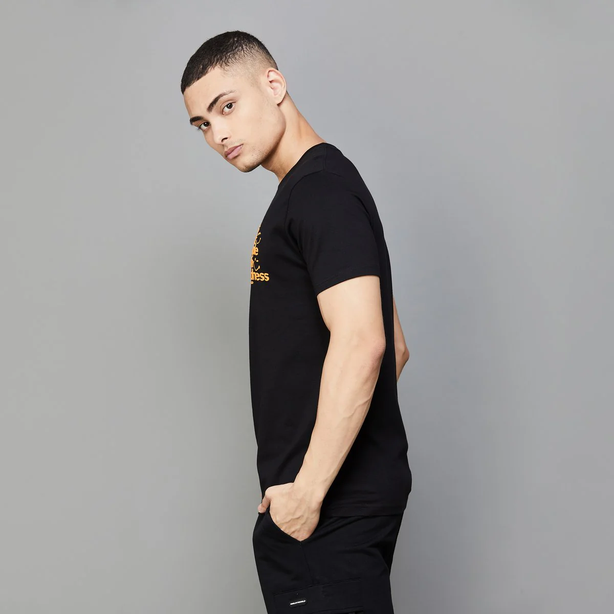 SmileyWorld Men Printed Regular Fit T-Shirt - Image 4