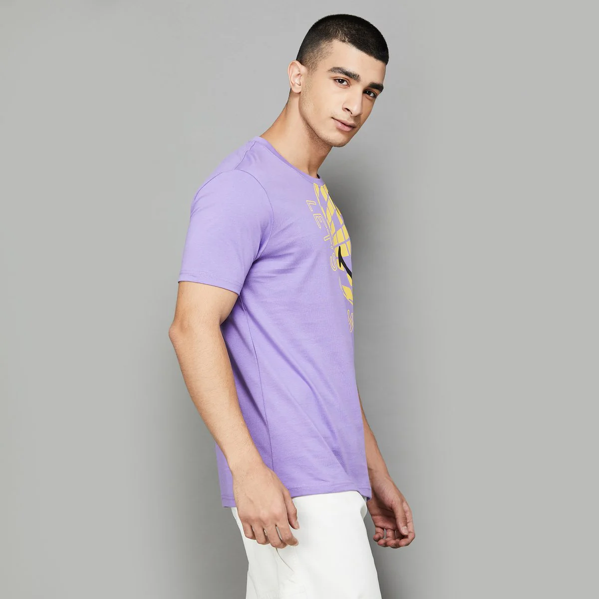 SmileyWorld Men Printed Regular Fit T-Shirt - Image 3