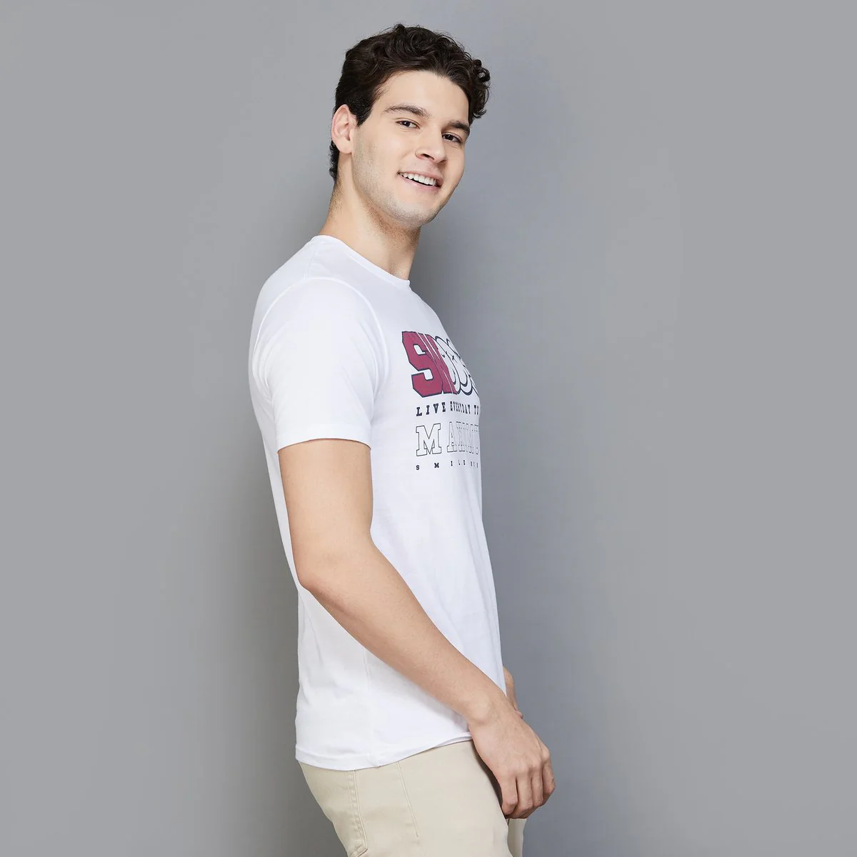 SmileyWorld Men Printed Regular T-Shirt - Image 3
