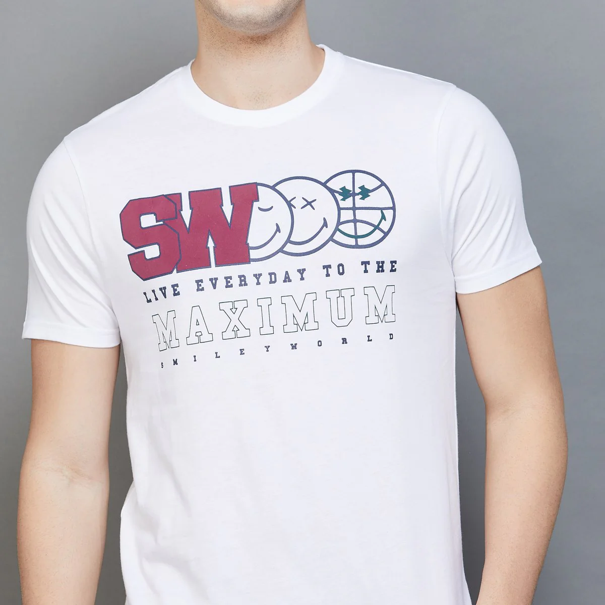 SmileyWorld Men Printed Regular T-Shirt - Image 4