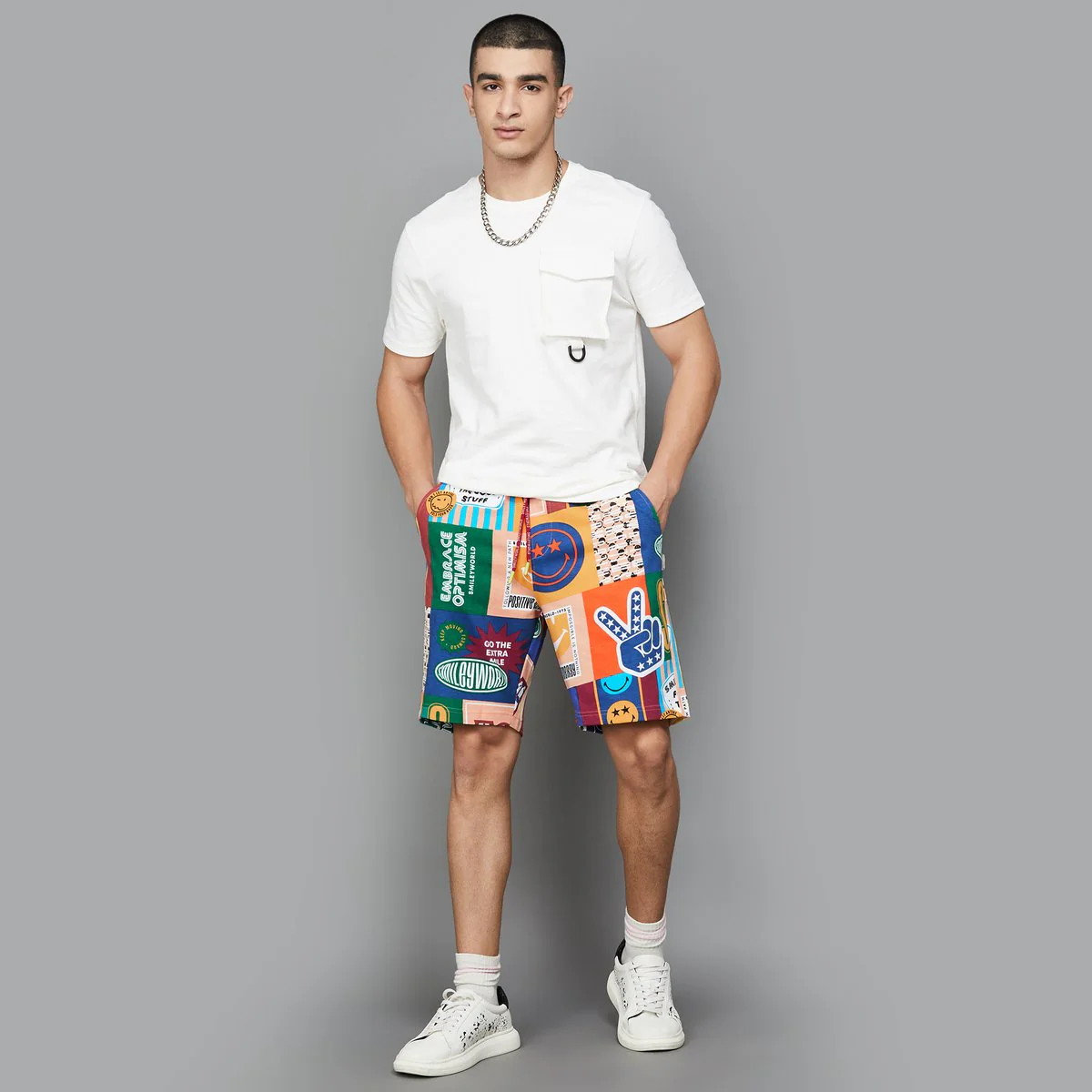 SmileyWorld Men Printed Shorts - Image 2