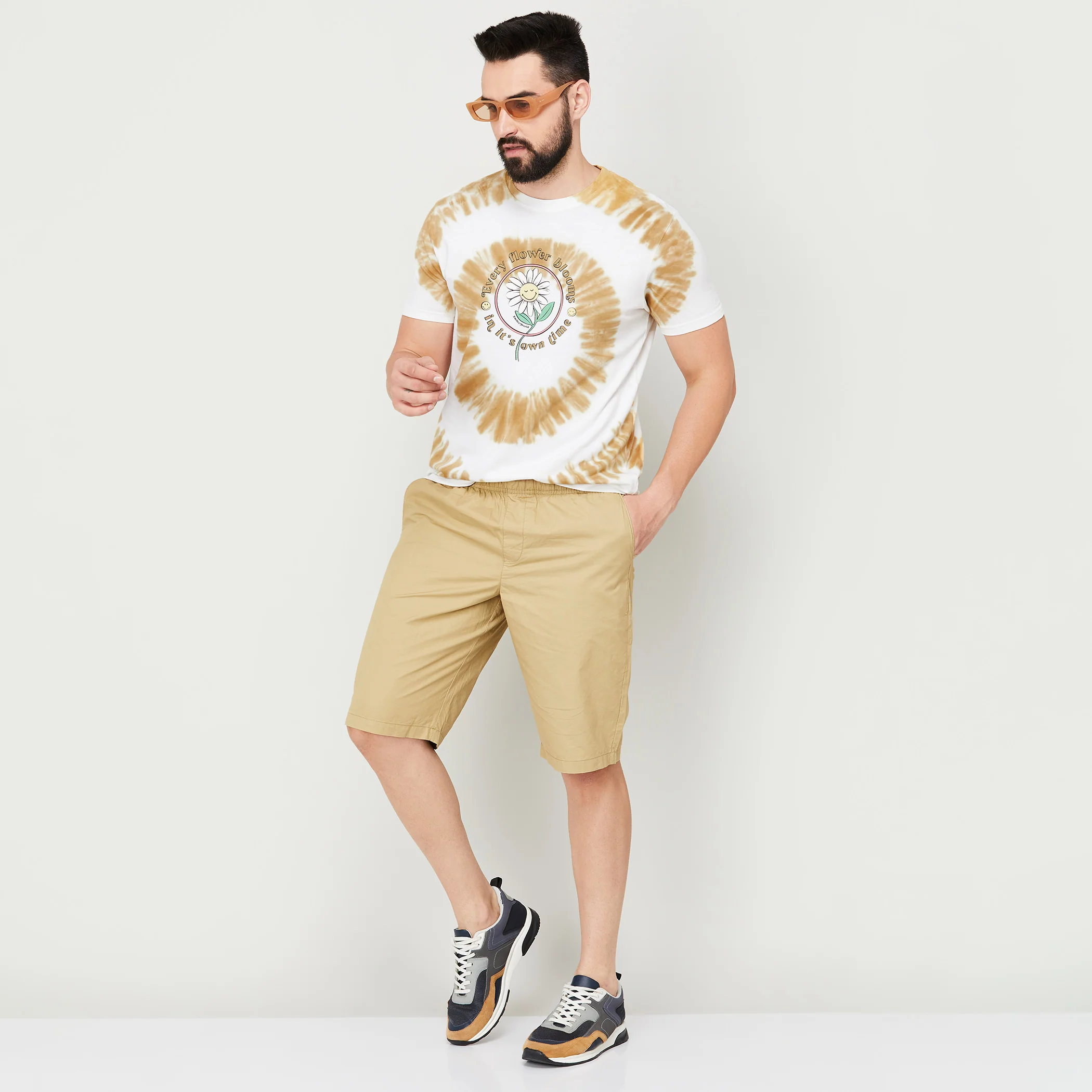 SmileyWorld Men Printed Slim Fit Crew Neck T-Shirt - Image 2