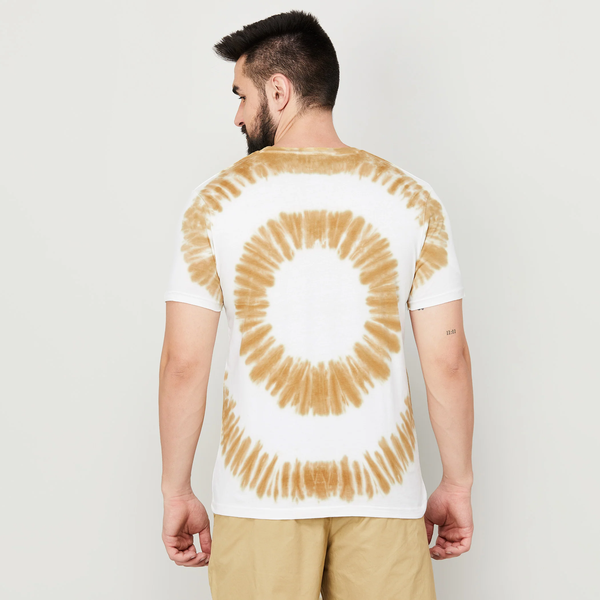 SmileyWorld Men Printed Slim Fit Crew Neck T-Shirt - Image 5