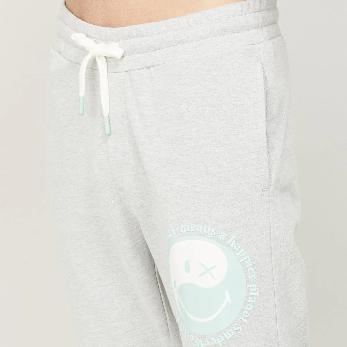 SmileyWorld Men Printed Slim Fit Joggers - Image 3