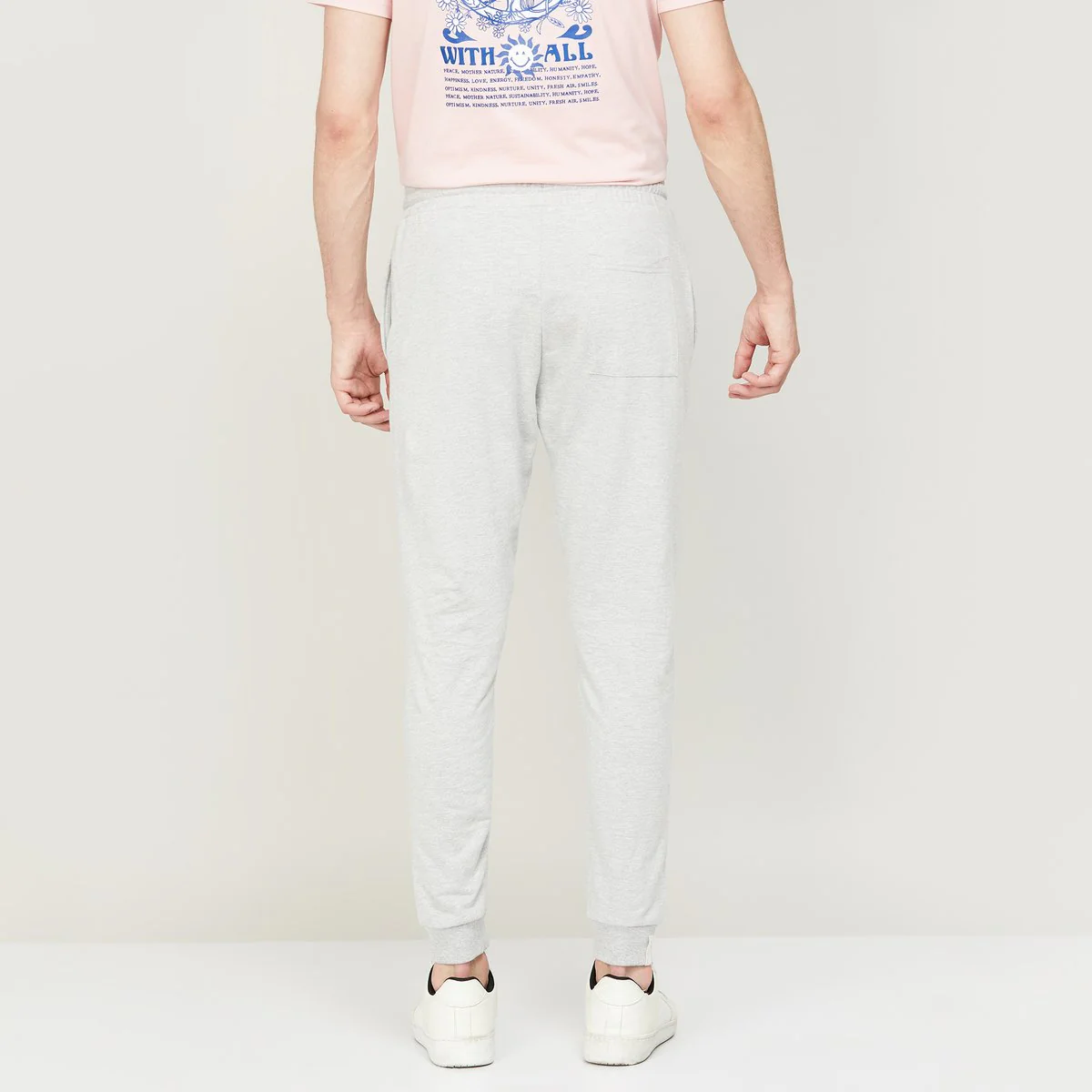 SmileyWorld Men Printed Slim Fit Joggers - Image 5